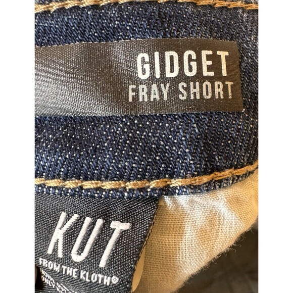 KUT from the KLOTH SHORTS Jeans Womens 0 Gidget Fray Denim 4” Inseam - Picture 11 of 16
